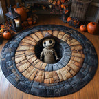 Scarecrow Hollow Round Mat Rug - washable non-slip printed rug