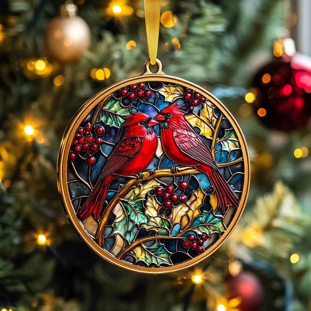 Pine Perch Christmas Ornament