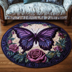 Scarlet Glow Round Mat Rug - washable non-slip printed rug