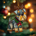 Schnauzer Glow Christmas Ornament