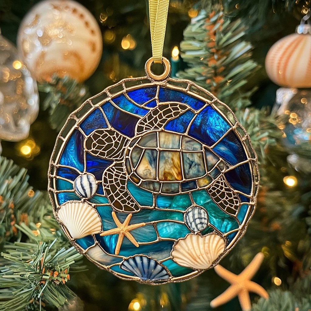 Wild Giraffe Serenade Christmas Ornament