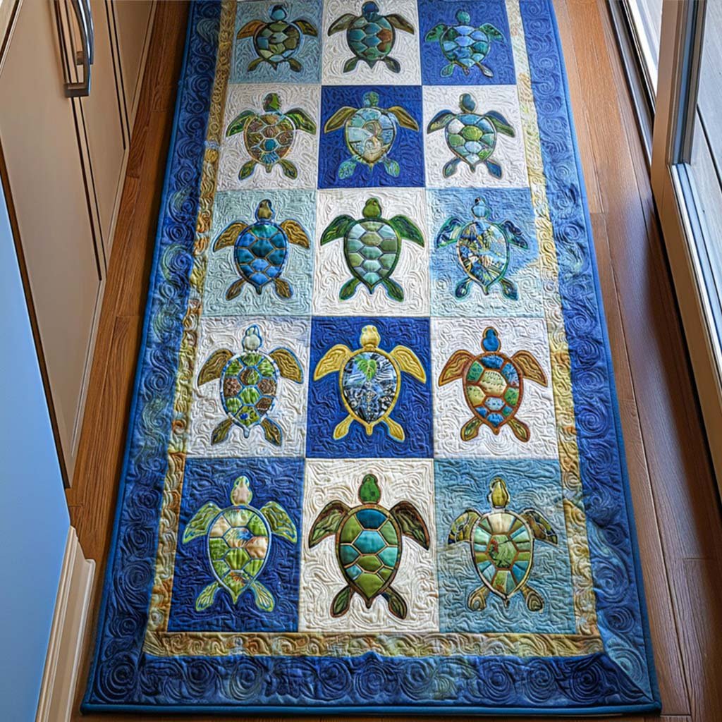 Sea Wisdom Runner Carpet Runner Rug - Cute Pet Design | Animal Printed Runner Rug