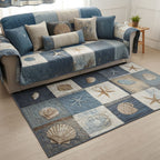 Seaside Peace area rug in a living room