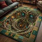 Secret Garden area rug in a living room