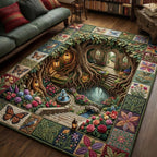 Secret Garden area rug in a living room