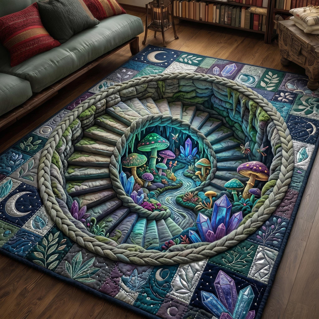 Secret Garden area rug in a living room