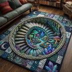 Secret Garden area rug in a living room