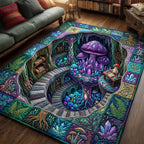 Secret Garden area rug in a living room