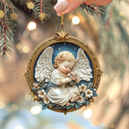 Vibrant Butterfly Blossom Christmas Ornament