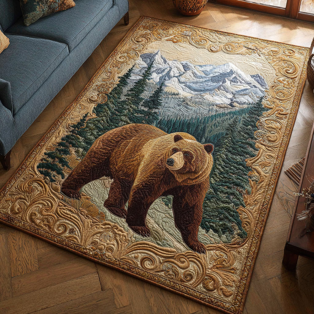 Serene Outdoors area rug in a living room