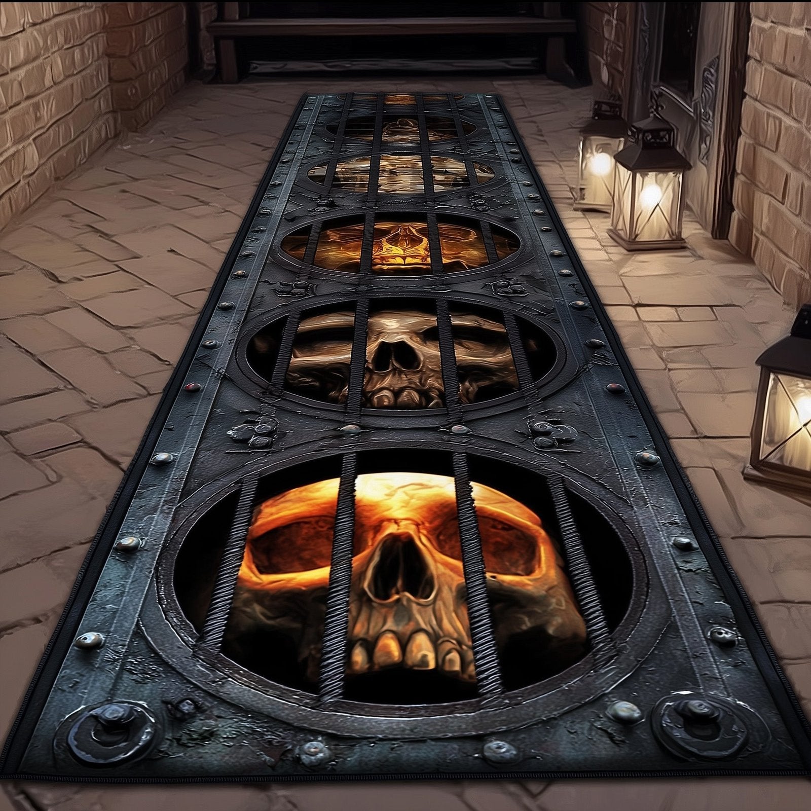 Sewers of Terror Runner Rug - Nature Design | Serene Runner Rug