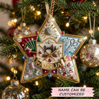 Sewing Star Christmas Ornament