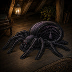 Shadow Spide Custom Shape Area Rug - Nature Design | Die-Cut Non-Slip Rug - washable non-slip printed rug