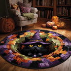 Shadow Whiskers Round Mat Rug - Nature Design | Serene Home Decor