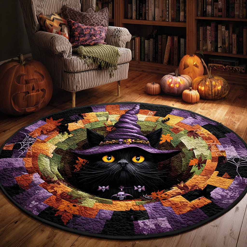 Shadow Whiskers Round Mat Rug - Nature Design | Serene Home Decor