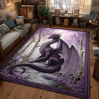 Shadow Wings area rug in a living room