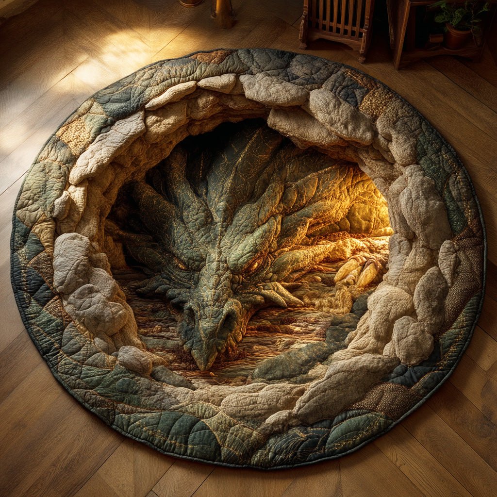 Shadowflare Spirit Round Mat Rug - washable non-slip printed rug