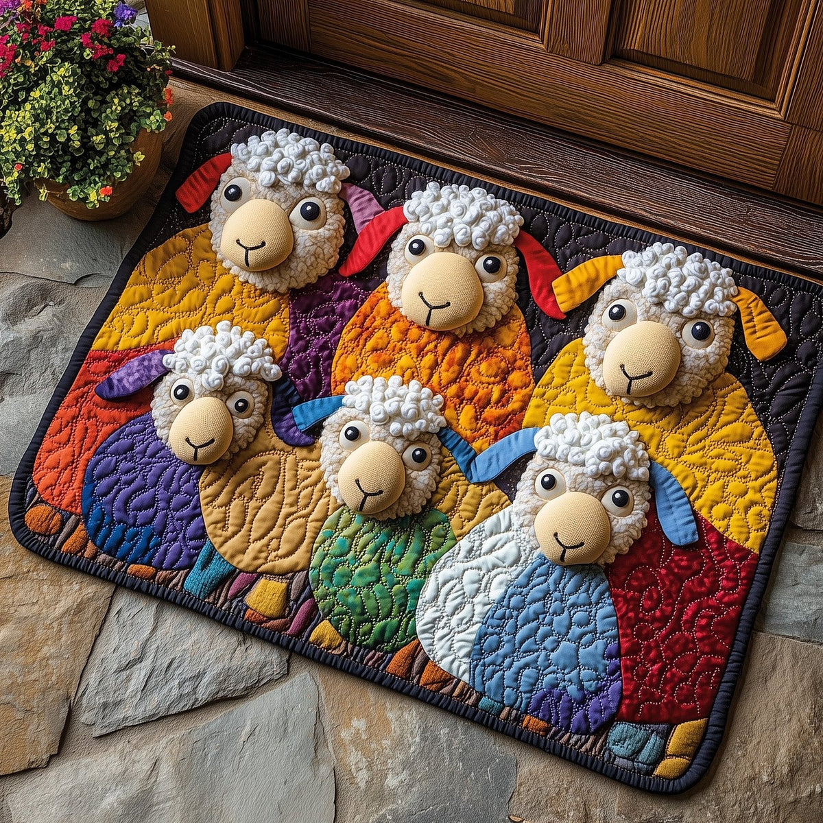 Sheep Heaven Doormat - Nature Design | Printed Welcome Doormat