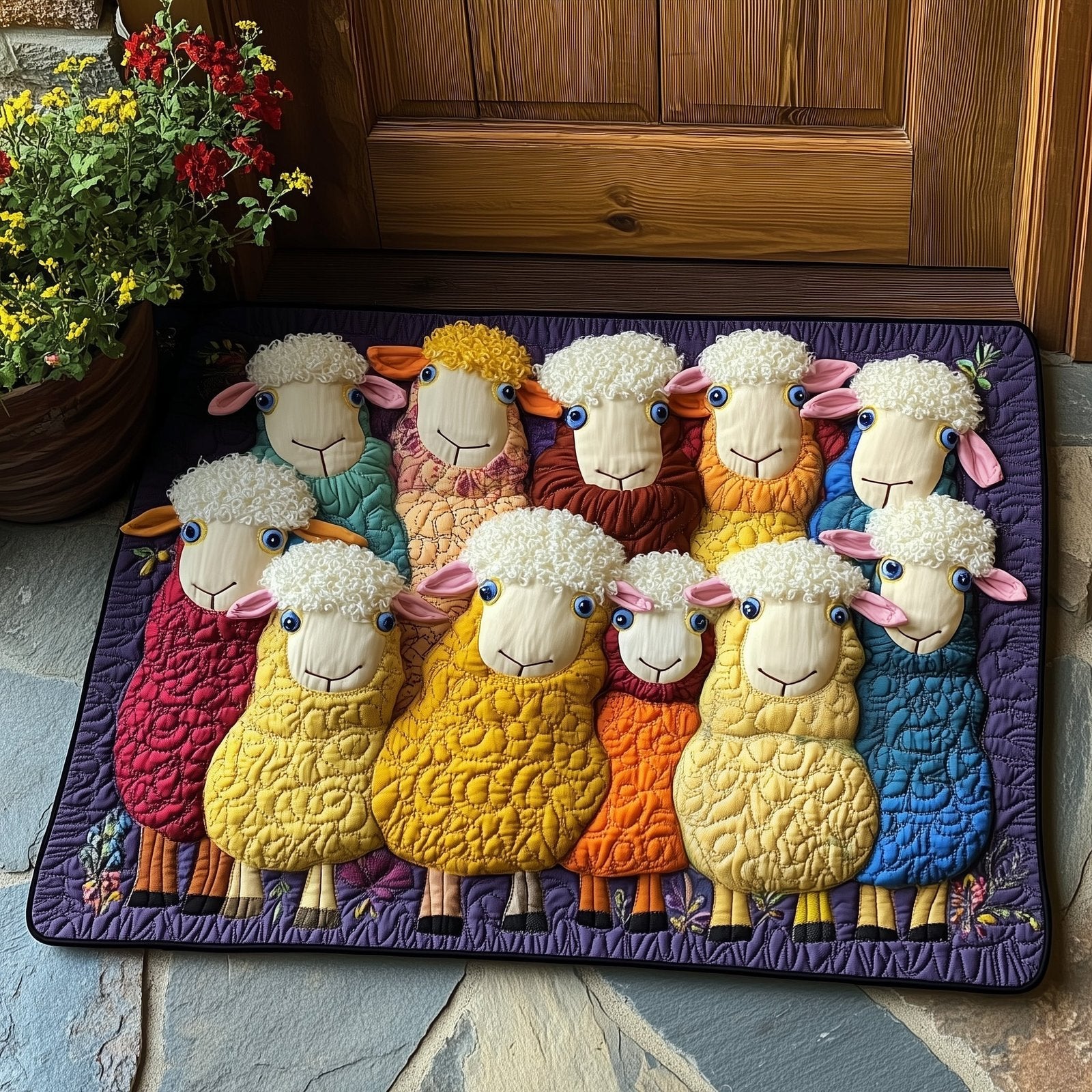 Sheep Heaven Doormat - Nature Design | Printed Welcome Doormat