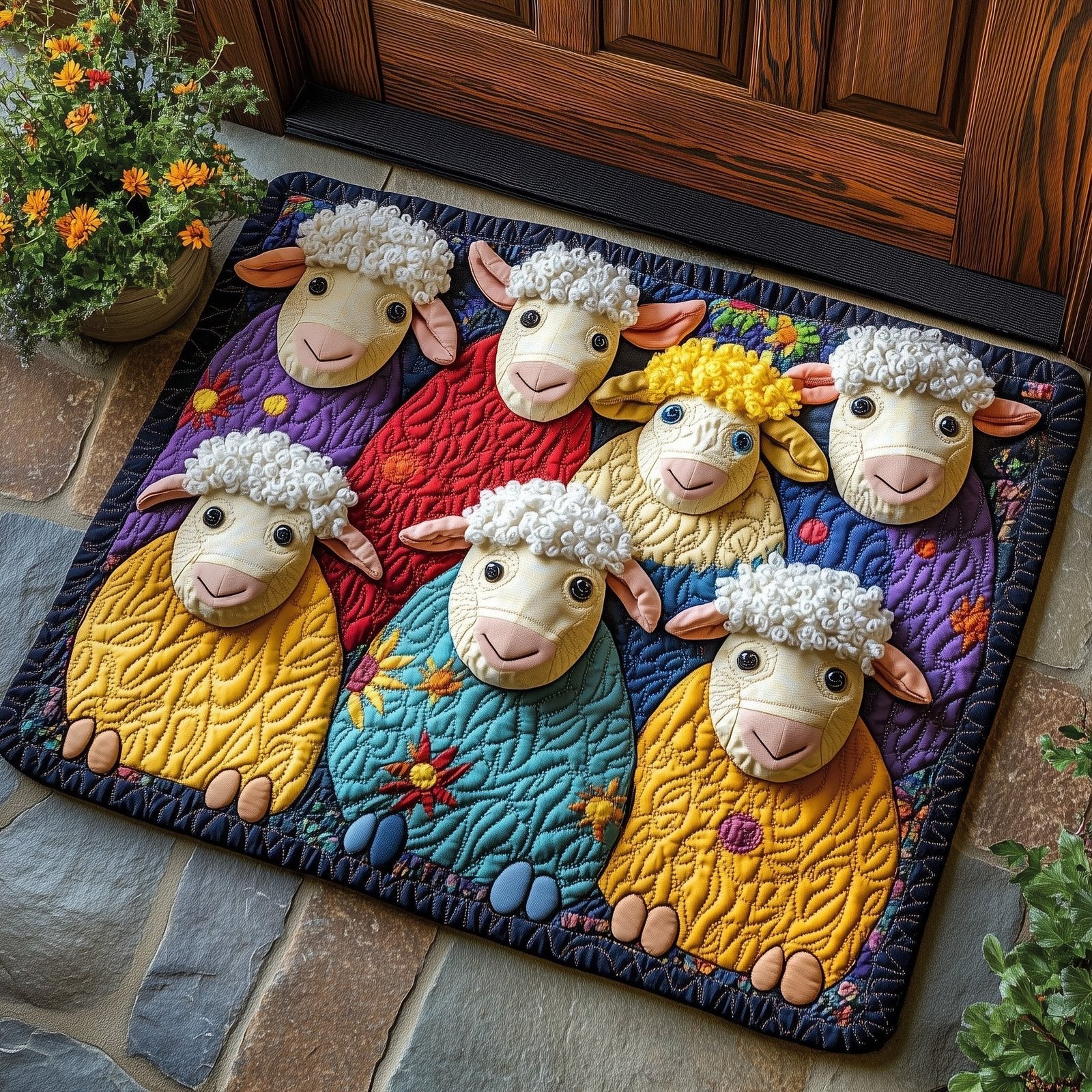 Sheep Heaven Doormat - Nature Design | Printed Welcome Doormat