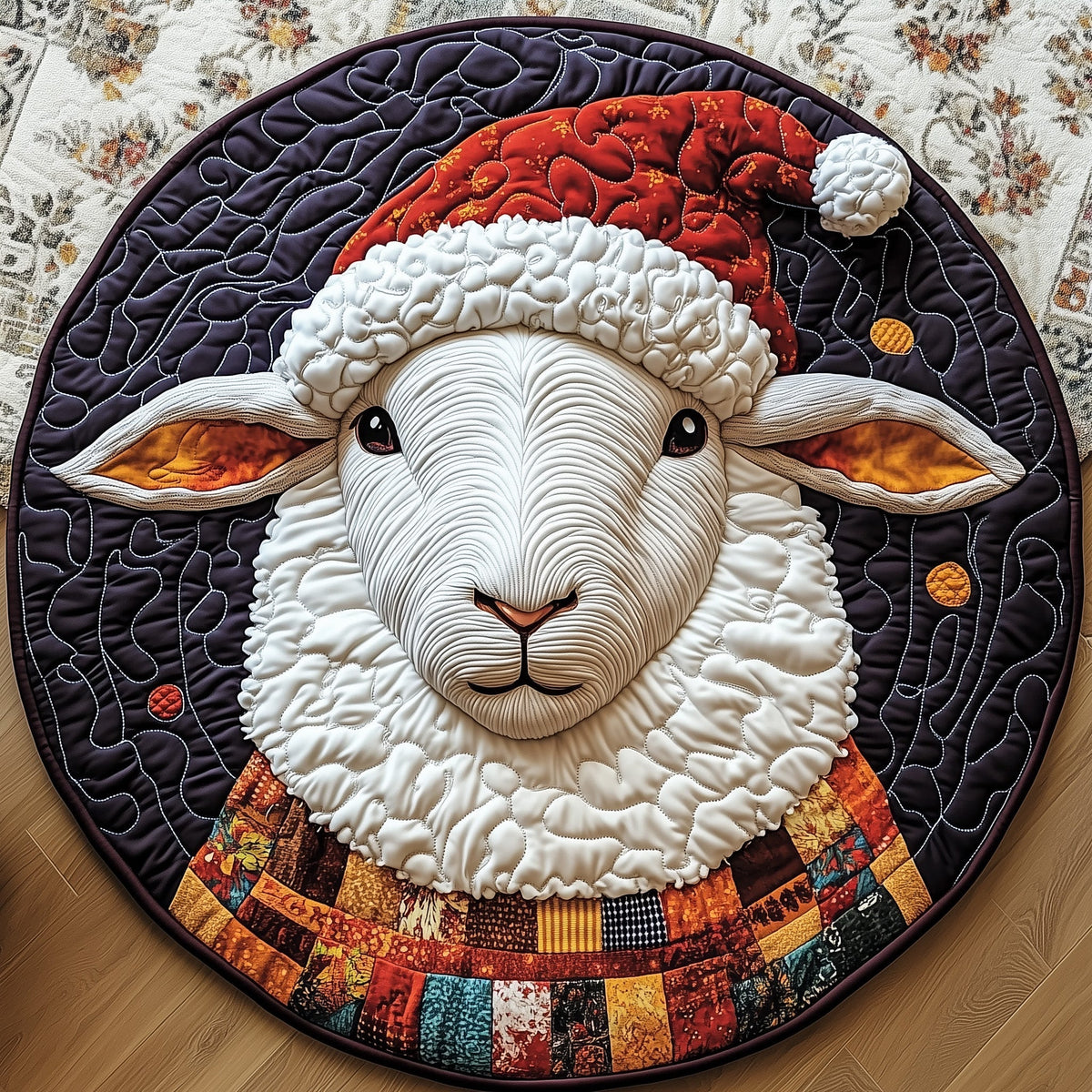 Sheep Round Mat Rug