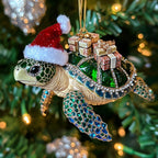Retro Peace Sign Christmas Ornament