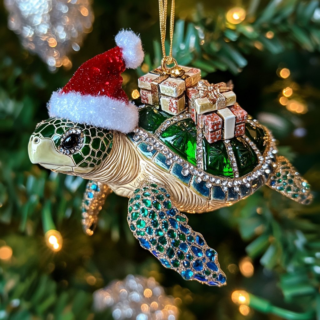 Retro Peace Sign Christmas Ornament