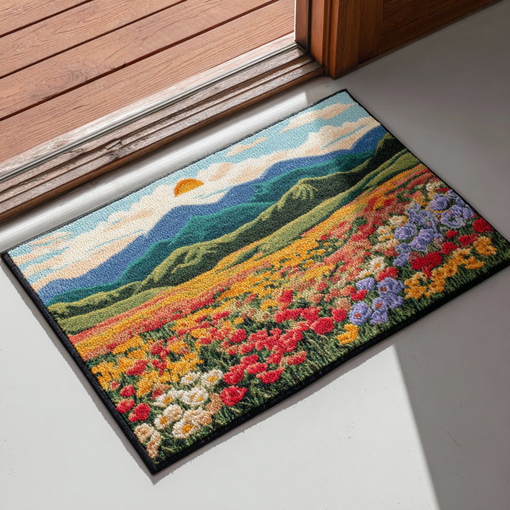 Shining Meadow Doormat - Nature Design | Printed Welcome Doormat