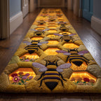 Shiny Bee Runner Rug - Nature Design | Serene Runner Rug