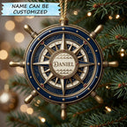 Ship Wheel Christmas Ornament