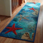 Shoreline Calm Runner Carpet Runner Rug - Cute Pet Design | Animal Printed Runner Rug