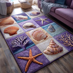 Shoreline Gems area rug in a living room