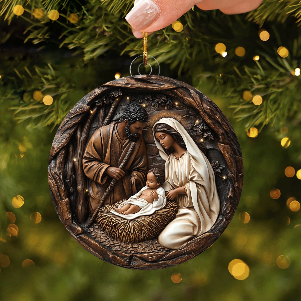 Cat Cuddle Chaos Christmas Ornament
