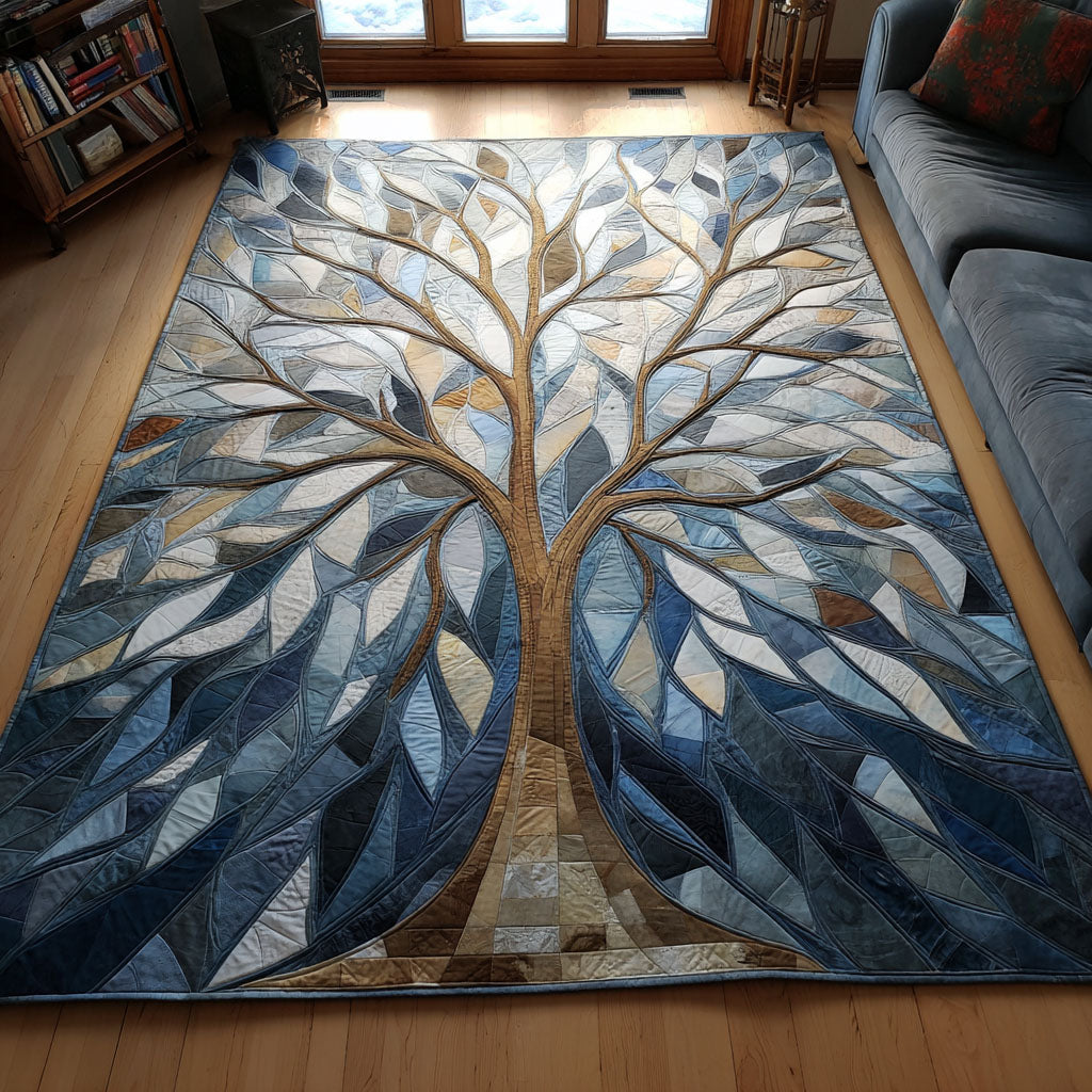 Silent Grove area rug in a living room