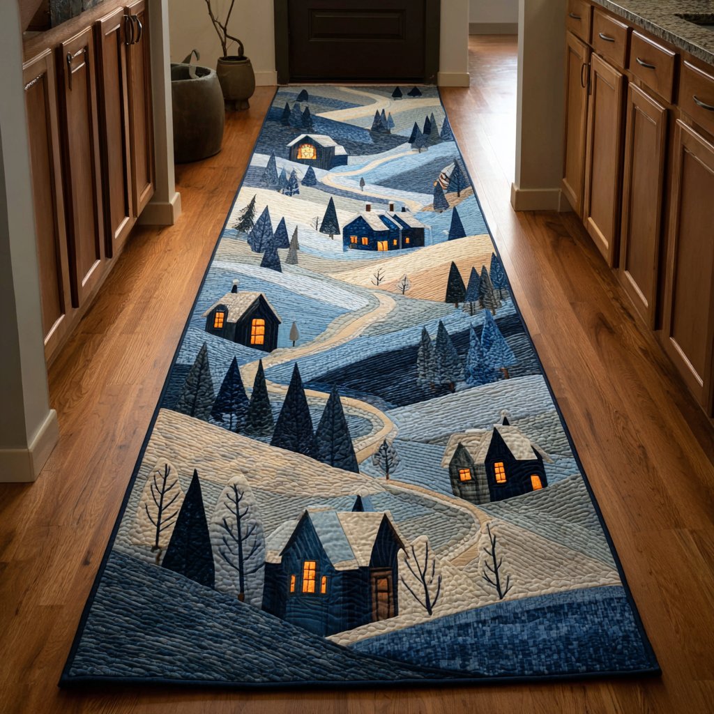 Silent Night Runner Carpet Runner Rug - Cute Pet Design | Animal Printed Runner Rug