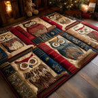 Silent Pages area rug in a living room