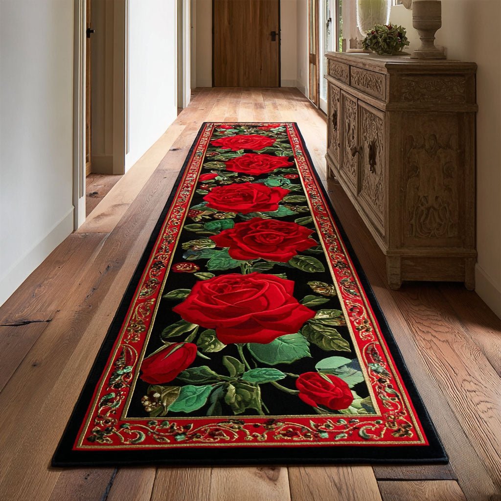 Silent Petals Runner Carpet Runner Rug - Cute Pet Design | Animal Printed Runner Rug