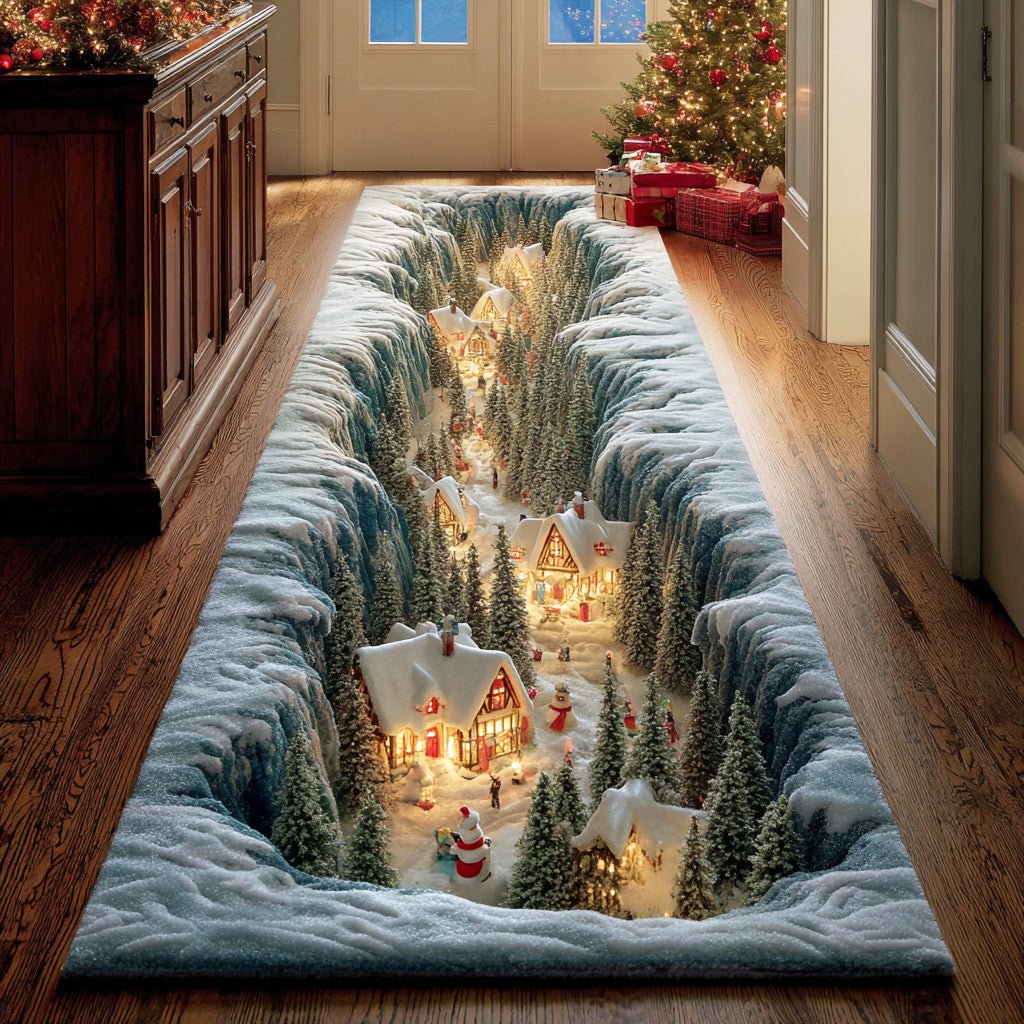 Silent Snow Lane Runner Carpet Runner Rug - Cute Pet Design | Animal Printed Runner Rug