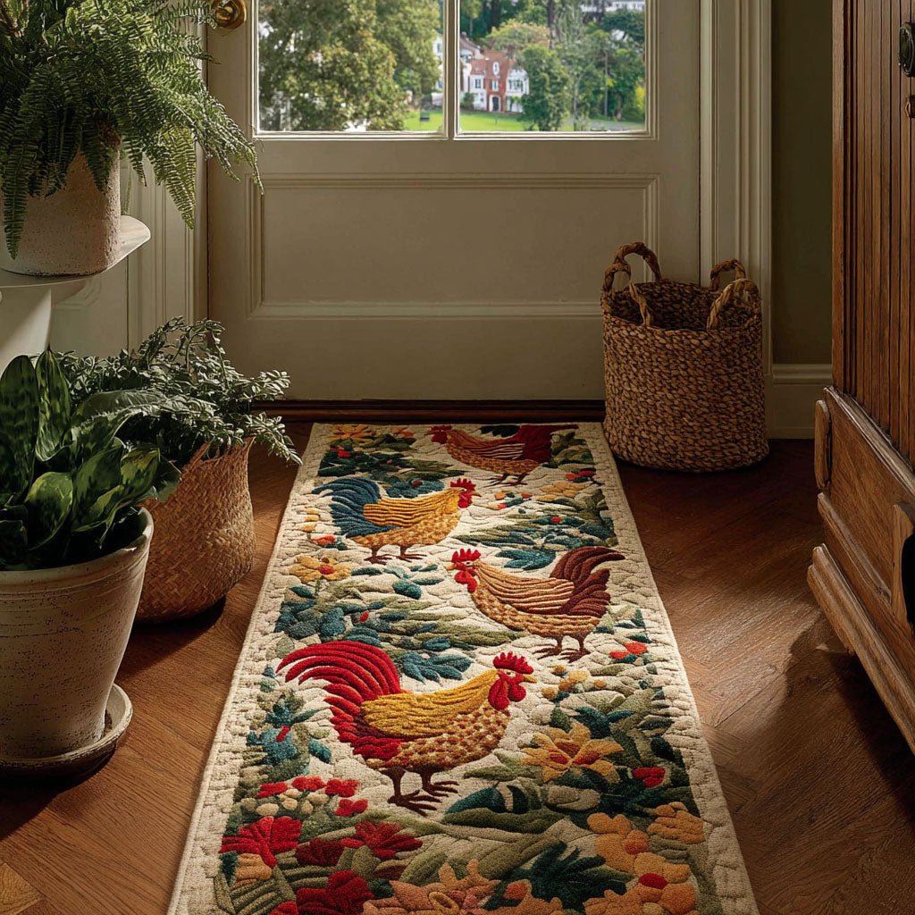Silly Chicks Runner Carpet Runner Rug - Cute Pet Design | Animal Printed Runner Rug