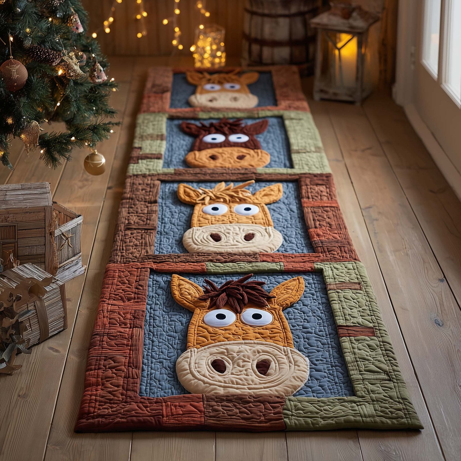 Silly Horse Runner Rug - Cute Pet Design | Animal Printed Runner Rug