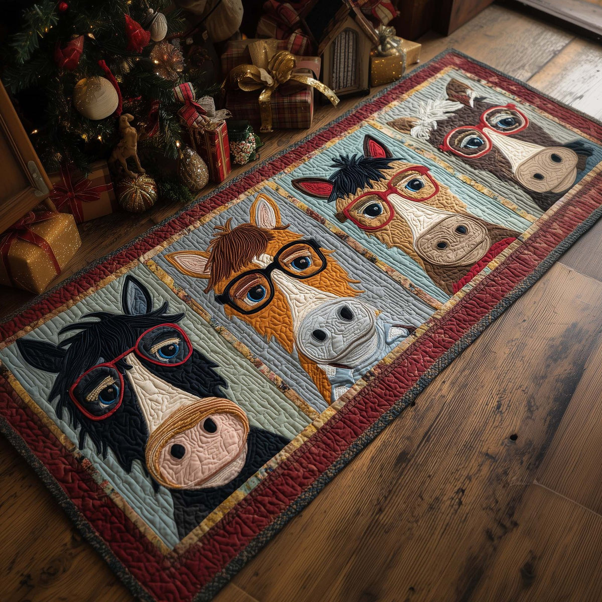 Silly Horse Runner Rug - Cute Pet Design | Animal Printed Runner Rug