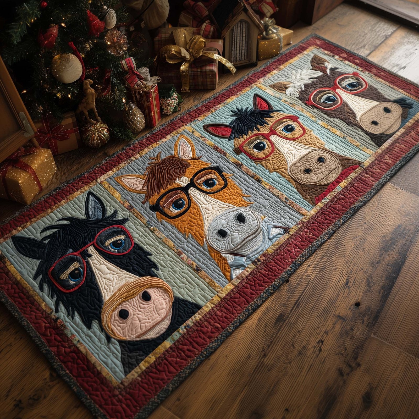 Silly Horse Runner Rug - Cute Pet Design | Animal Printed Runner Rug