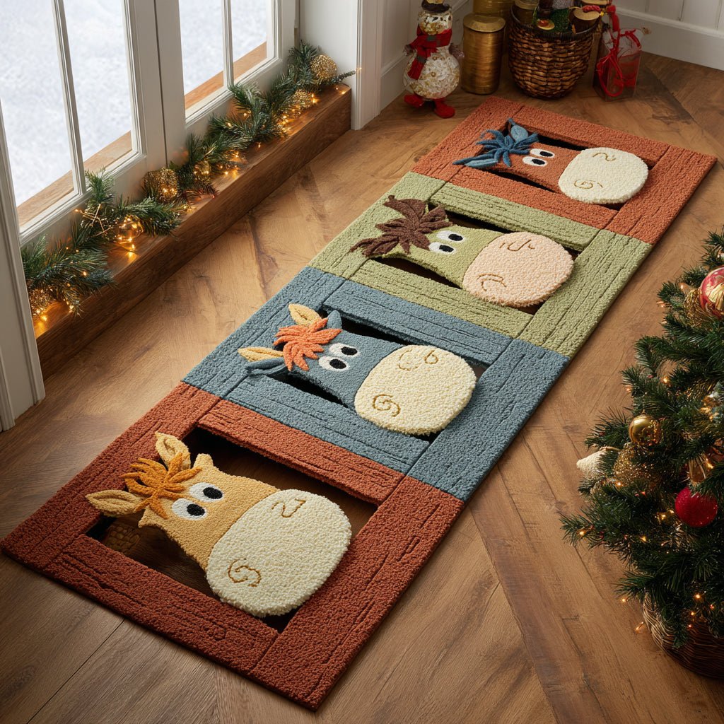 Silly Saddle Spirit Runner Carpet Runner Rug - Cute Pet Design | Animal Printed Runner Rug