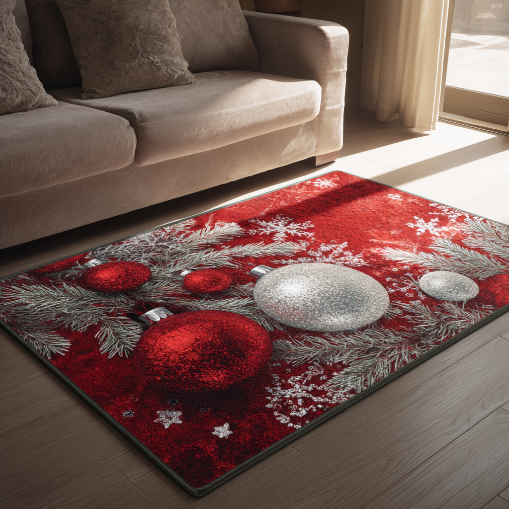 Silver Bliss area rug in a living room