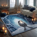 Silver Frost Express area rug in a living room