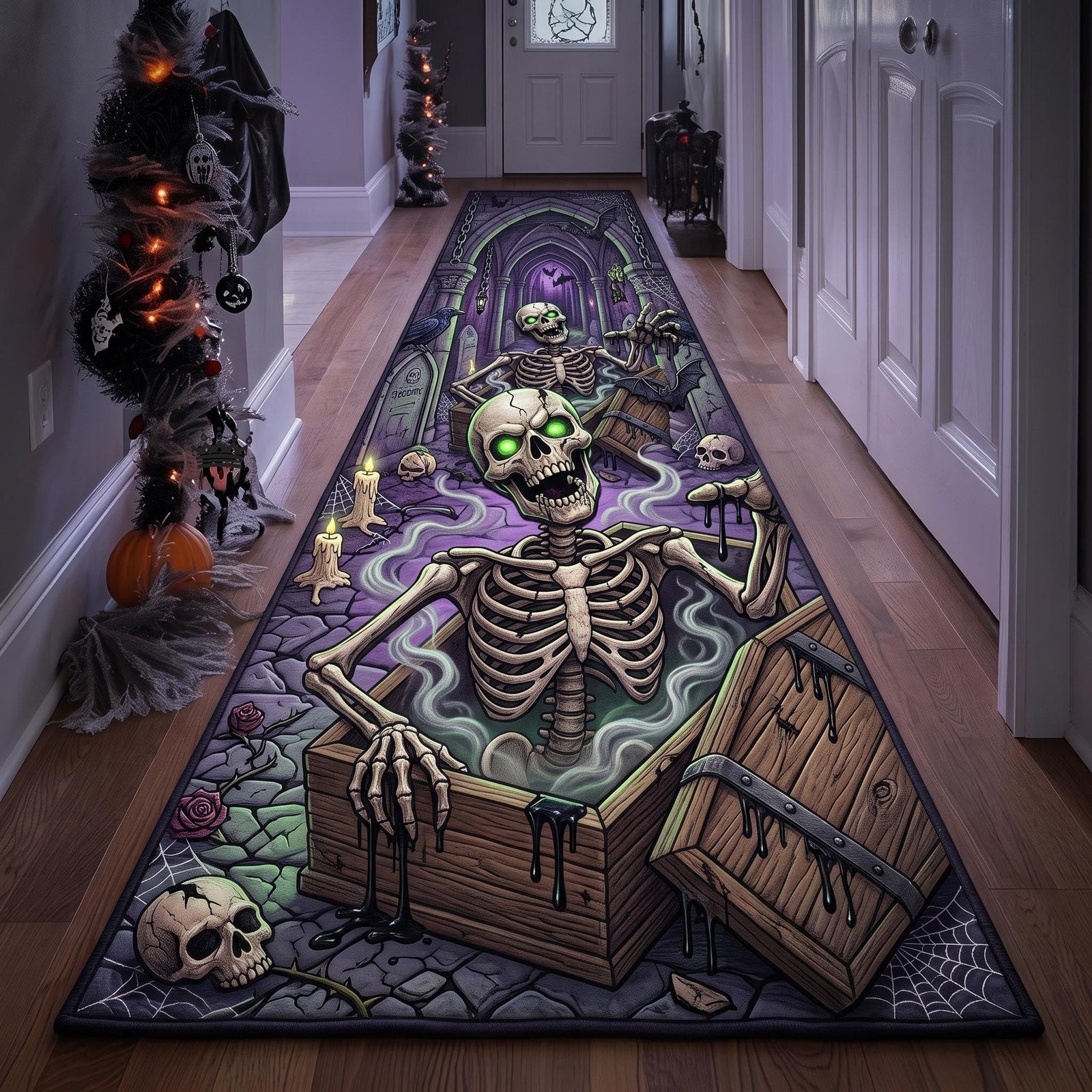 Skeleton Spirit Runner Rug - Nature Design | Serene Runner Rug