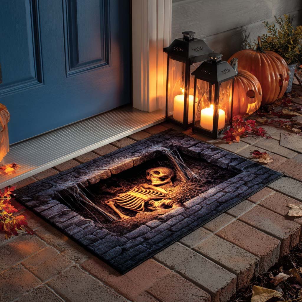 Skeleton Tomb Doormat - Nature Design | Printed Welcome Doormat