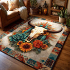 Skull Ridge area rug in a living room