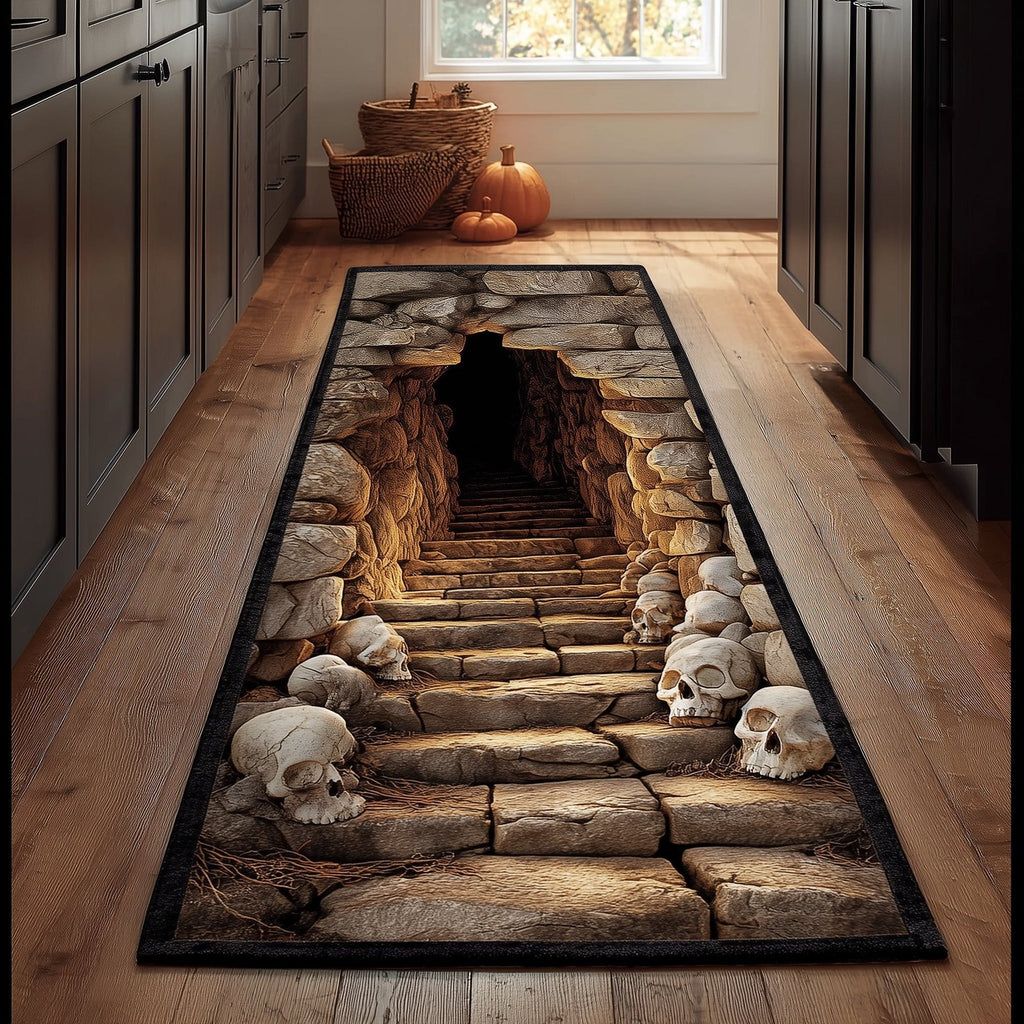 Skull Tunnel Runner Rug - Nature Design | Serene Runner Rug