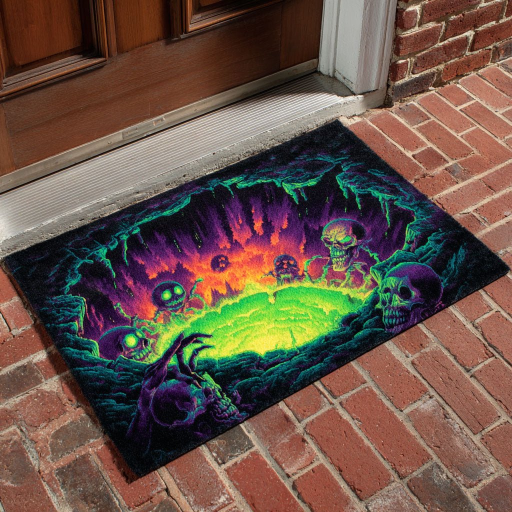 Skull of Abyss Doormat - Seasonal Holiday Design | Printed Welcome Doormat